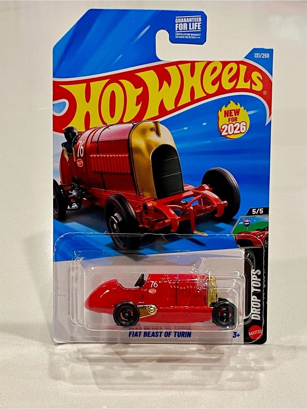 Hot Wheels Fiat Beast of Turin 500F Die-Cast Car NWT